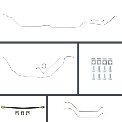 The Right Stuff Detailing - The Right Stuff CSM69H4 69-72 Chevelle Brake Hydraulic Line Kit Front/Rear