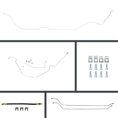 The Right Stuff Detailing - The Right Stuff CSP64H2 64-67 Chevelle Brake Hydraulic Line Kit Front/Rear