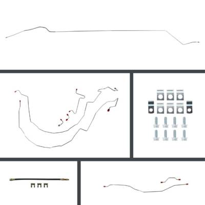 The Right Stuff Detailing - The Right Stuff BSP55H4 Chevy Brake Hydraulic Line Kit Front/Rear