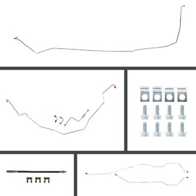 The Right Stuff Detailing - The Right Stuff BSP65H2 Chevy Brake Hydraulic Line Kit Front/Rear