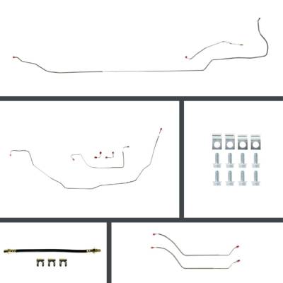 The Right Stuff Detailing - The Right Stuff CSP68C4 68 Chevelle Convertible Brake Hyd. Line Kit F/R