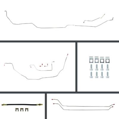 The Right Stuff Detailing - The Right Stuff CSP68H2 1968 Chevy Chevelle Brake Hydraulic Line Kit Front