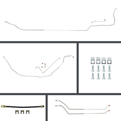 The Right Stuff Detailing - The Right Stuff CSP69C2 69-72 Chevelle Convertible Brake Hyd. Line Kit Front