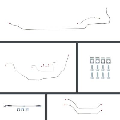 The Right Stuff Detailing - The Right Stuff CSP69C4 69-72 Chevelle Brake Hydraulic Line Kit Front/Rear