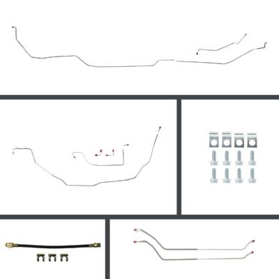 The Right Stuff Detailing - The Right Stuff CSP69H2 69-72 Chevy Chevelle Brake Hydraulic Line Kit Front