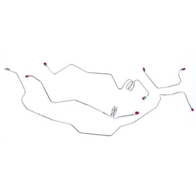 The Right Stuff Detailing - The Right Stuff AKT7901 78-87 Oldsmobile Cutlass Brake Hydraulic Line Kit Front