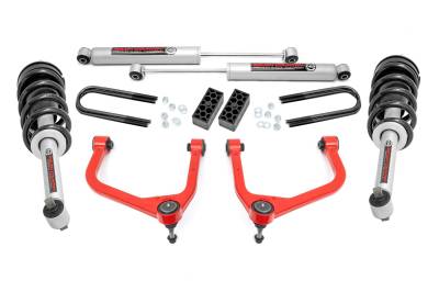 Rough Country Suspension Systems - Rough Country 110431RED 3.5"Suspension Lift Kit for 25-26 Silverado 1500