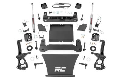 Rough Country Suspension Systems - Rough Country 26631_A 6" N3 Suspension Lift Kit for 25+ Sierra 1500 4WD