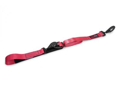 PRP - PRP 29203 Red Adjustable 2" Tie Back Twisted Snap Hook Soft Tie 4ft