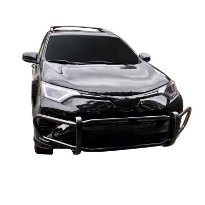 Black Horse Off Road - Black Horse 15TYR4A Black Front Bumper Guard for 06-18 Toyota RAV4