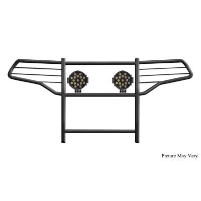 Black Horse Off Road - Black Horse 17FJ31MA-PLB Black Grille Guard w/LED for 20-24 Ford Explorer