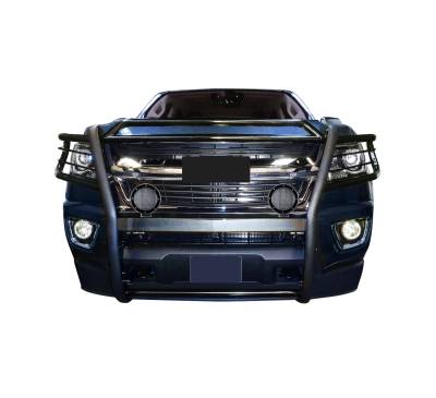Black Horse Off Road - Black Horse 17GC15MA-PLFB Black Grille Guard w/LED for Colorado/Canyon