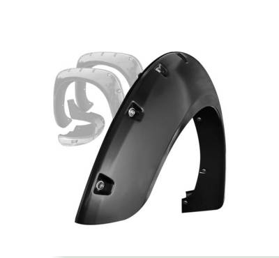 Black Horse Off Road - Black Horse FF-FOF18SM Fender Flares Black for 18-21 Ford F150