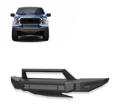 Black Horse Off Road - Black Horse AFB-F121 Armour Front Bumper for 21-23 Ford F150