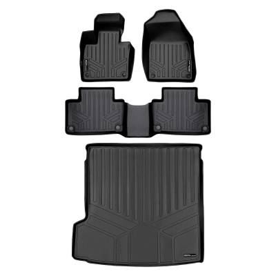 SMARTLINER - SMARTLINER SA0223/B0633/D0223 Front/Rear BLACK Floor Liners for Volvo XC90