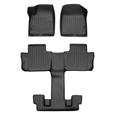 SMARTLINER - SMARTLINER SA0230/B0230 Front/Rear BLACK Floor Liners XT6/Acadia