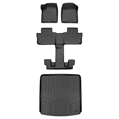 SMARTLINER - SMARTLINER SA0230/B0230/D0230 Front/Rear BLACK Floor Liners XT6/Acadia