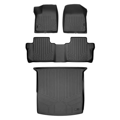 SMARTLINER - SMARTLINER SA0230/B0248/D0507 Front/Rear BLACK Floor Liners GMC Acadia