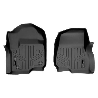 SMARTLINER - SMARTLINER SA0246 Front BLACK Floor Liners Super Duty Ext/Crew