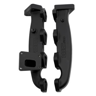 Wehrli Custom Fabrication - Wehrli WCF100373 Exhaust Manifold Kit Billet w/Gaskets & Hardware 17-25 Duramax