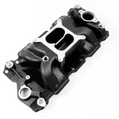 Professional Products - Pro Products 52044 57-95 SB Chevy V8 Crosswind Intake Manifold-Black