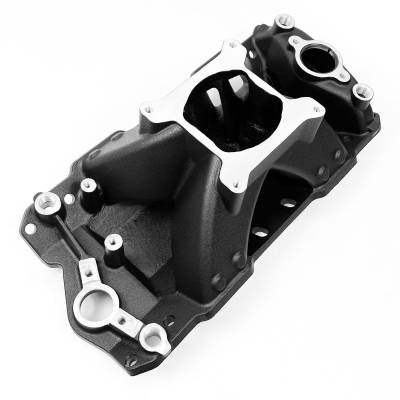 Professional Products - Pro Products 52046 57-95 SB Chevy V8 Hurricane Intake Manifold-Black