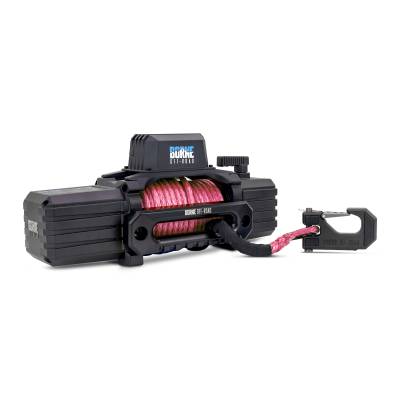 Mishimoto - Mishimoto BNWN-12-SPK Borne 12K Winch w/Pink Synthetic Rope