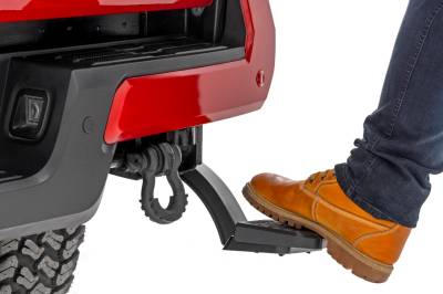 Rough Country Suspension Systems - Rough Country PW052240 Retractable Truck Bed Step Black for 24-25 Toyota Tacoma