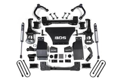 BDS Suspension - BDS Suspension BDS1851FS 4" NX2 Lift Kit V8 Gas 3" Rear Block for 25 Chevy 1500
