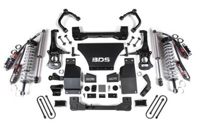 BDS Suspension - BDS Suspension BDS1851PES 4" Lift V8 Gas 3" Rear Block FOX 2.5 for 25 Chevy 1500