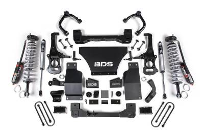 BDS Suspension - BDS Suspension BDS1855PSS 2.5" Lift V8 Gas 1" Rear for 25 Chevy TB GMC AT4 1500