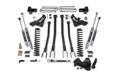 BDS Suspension - BDS Suspension BDS2250FPE 23-25 Ford F350 4wd 5" 4-Link Lift Kit 2" Rear Block