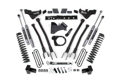 BDS Suspension - BDS Suspension BDS2253FS 23-25 Ford F250/F350 4wd 7" 4-Link Lift Kit 6" Rear