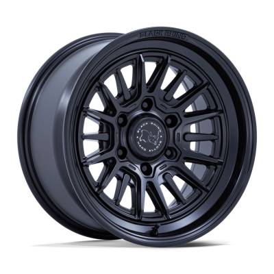 Black Rhino Hard Alloys - Black Rhino Hard Alloys BR030 TALEO 17x8.5 6x5.5 0mm Black BR030MX17856800