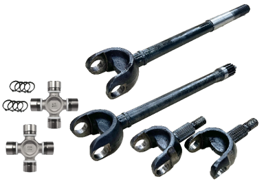 Revolution Gear and Axle - Revolution Gear DC-D44-JLJT-2PC Chromoly Rear Axle Kit for Wrangler JL/JT