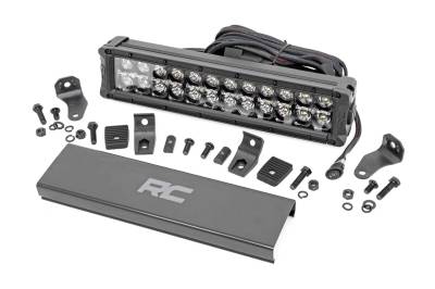 Rough Country Suspension Systems - Rough Country Black Series 12" Dual Row LED DRL Light Bar EACH 70912BD