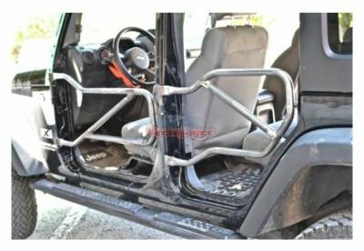 Steinjager - Steinjager Front/Rear Tubular Trail Doors-Bare for Wrangler JK 4DR J0041324