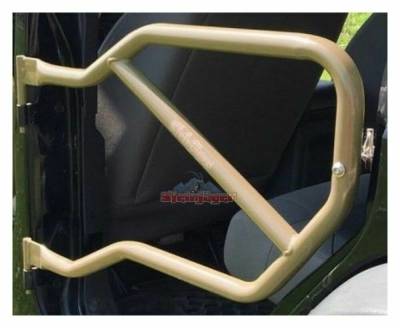 Steinjager - Steinjager Rear Tubular Trail Doors-Mil. Beige for Wrangler JK 4DR J0040959
