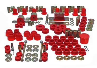 Energy Suspension - Energy Suspension 3.18123R Hyper-Flex Master Bushing Kit Red