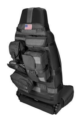 Rugged Ridge - Rugged Ridge MOLLE/Pals Cargo Front Seat Cover Black 13236.01