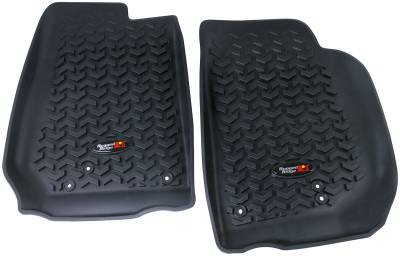 Rugged Ridge - Rugged Ridge Front Floor Liner Set Black for Wrangler JK 12920.03