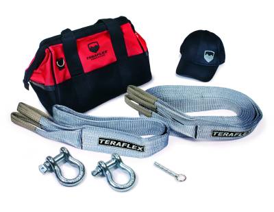 TeraFlex - TeraFlex 5028995 Trail Recovery Gear Bag Kit w/Strap Shackles & Protector
