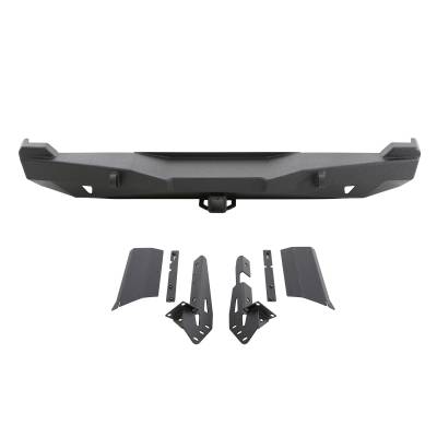 Smittybilt - Smittybilt 76850 XRC Rear Bumper Hitch Textured Blk for 84-01 Jeep Cherokee XJ