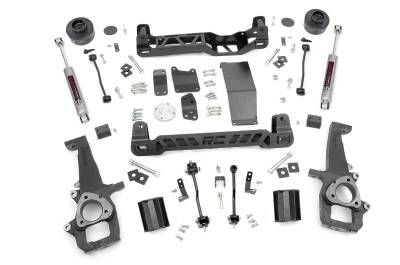 Rough Country Suspension Systems - Rough Country 32830 4" Suspension Lift Kit for 09-11 Ram 1500 4WD