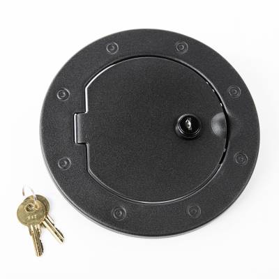Rugged Ridge - Rugged Ridge Locking Gas Cap Door Black for Wrangler JK 11229.06