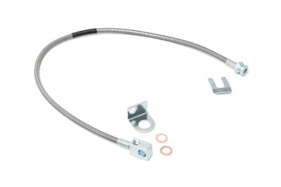 Rough Country Suspension Systems - Rough Country Rear Stainless Brake Line for Jeep XJ/TJ w/4"-6" Lift 89703