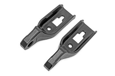 Rough Country Suspension Systems - Rough Country Front Tow Hook Brackets Black 09-20 Ford F150 RS150A