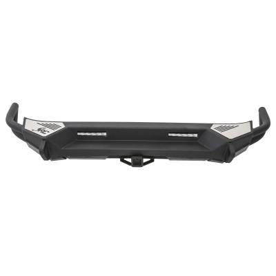 Smittybilt - Smittybilt 76614 SRC Gen2 Rear Bumper w/Hitch Black for Jeep Wrangler JK