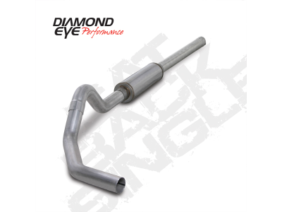 Diamond Eye Performance - Diamond Eye K4234A Kit 4" Cat-back Single Aluminized for Ram 5.9L