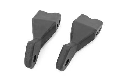 Rough Country Suspension Systems - Rough Country Front Tow Hook Brackets Black 19-24 Silverado 1500 RS147